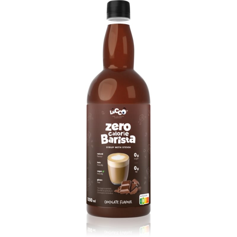 Locco Barista Syrup with Stevia sciroppo Zero calorie aroma Chocolate 1000 ml