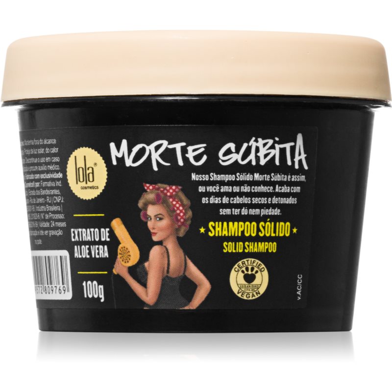 Lola Cosmetics Morte Subita Shampoo Solido purifying shampoo with exfoliating effect 100 g
