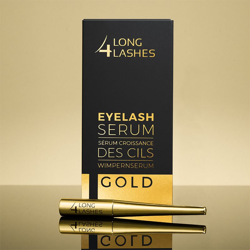 Long 4 Lashes Gold Serum Renewing Lash Growth Serum 4 Ml