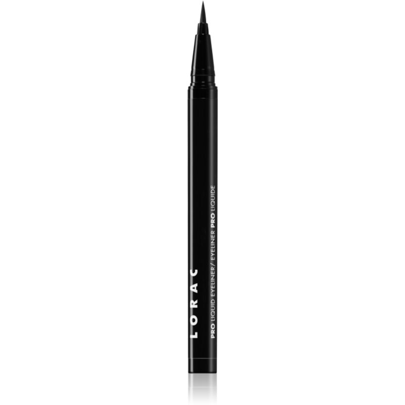Lorac PRO Liquid Eyeliner ilgai išliekantis akių kontūro flomasteris atspalvis 01 Black 0,55 ml