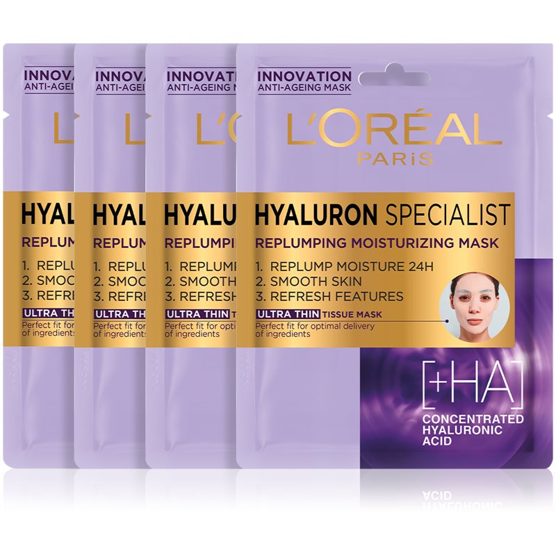 

L’Oréal Paris Hyaluron Specialist тканинна маска (вигідна упаковка)