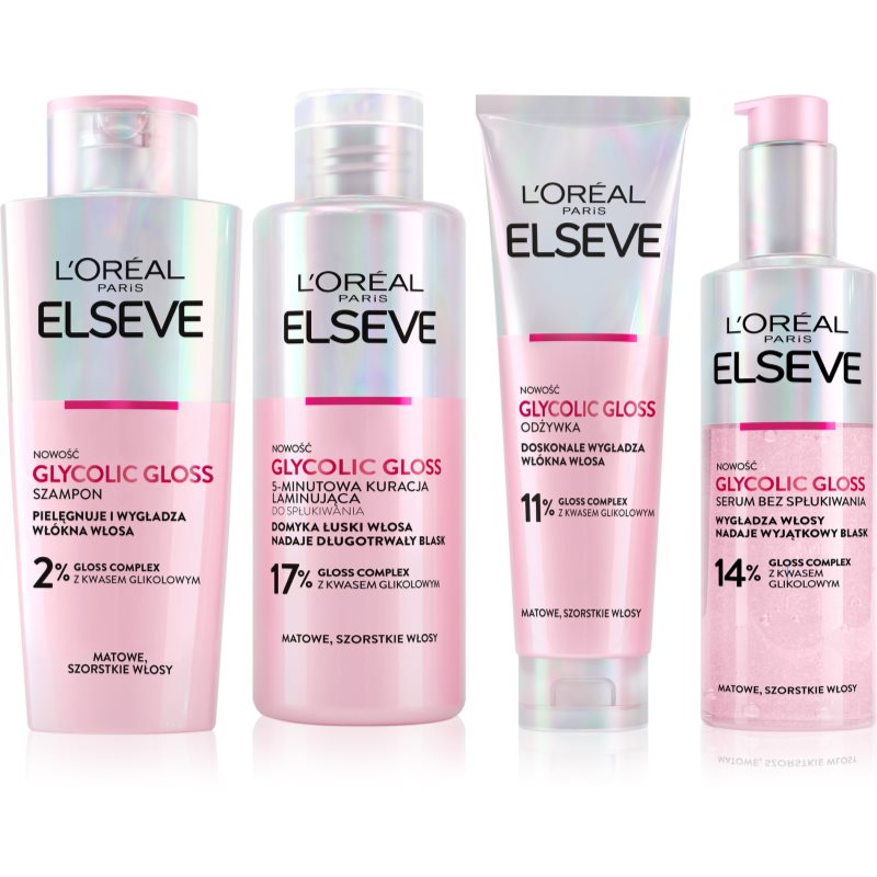 L’Oréal Paris Elseve Glycolic Gloss komplekt juustele