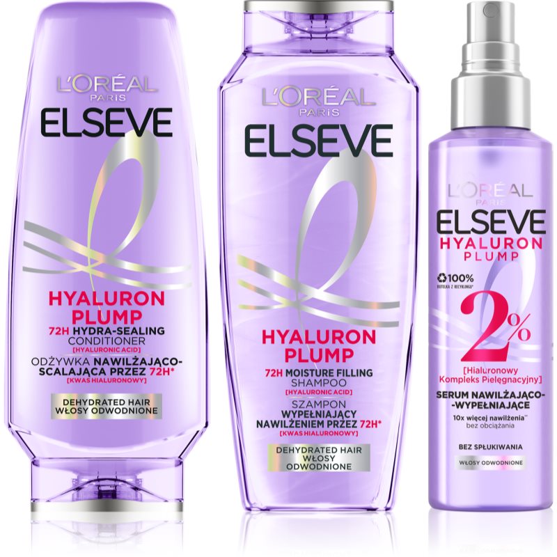L’Oréal Paris Elseve Hyaluron Plump komplekt juustele