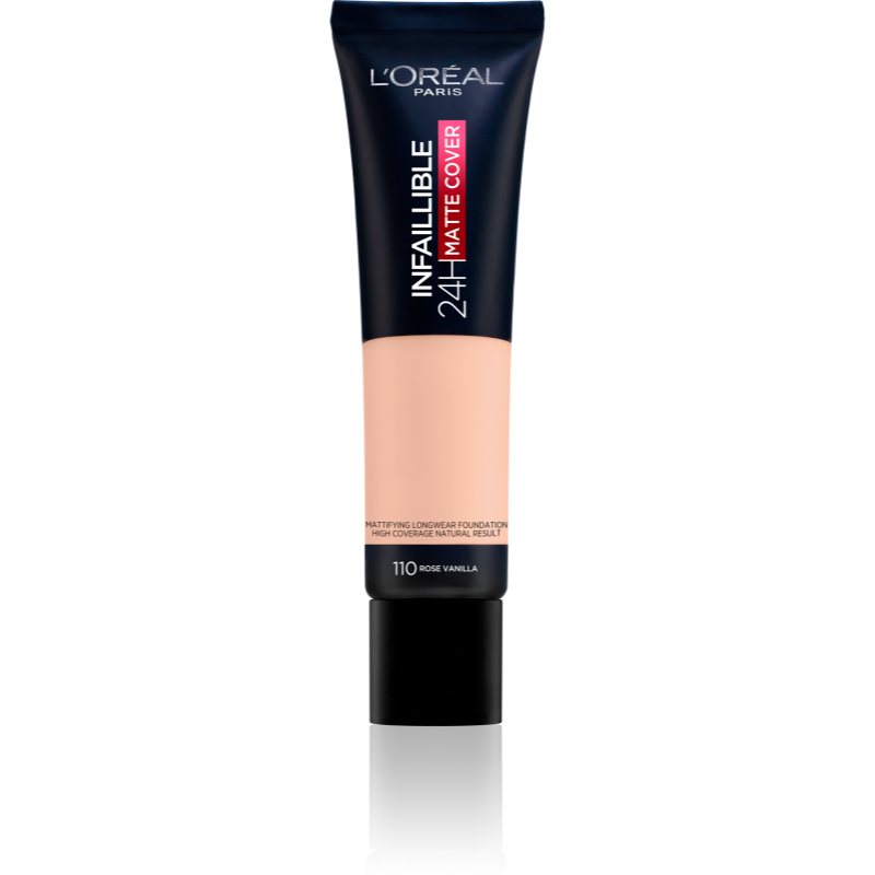 

L’Oréal Paris Infallible 24H Matte Cover стійкий тональний крем з матуючим ефектом 110 Rose Vanilla