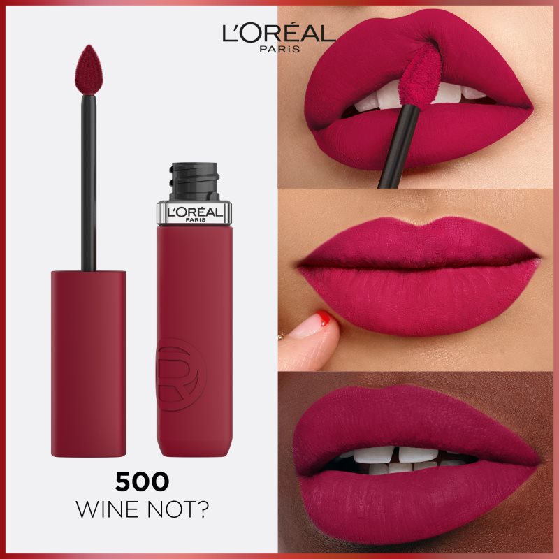 L’Oréal Paris Infaillible Matte Resistance зволожуюча помада з матовим ефектом відтінок 500 Wine Not? 5 мл