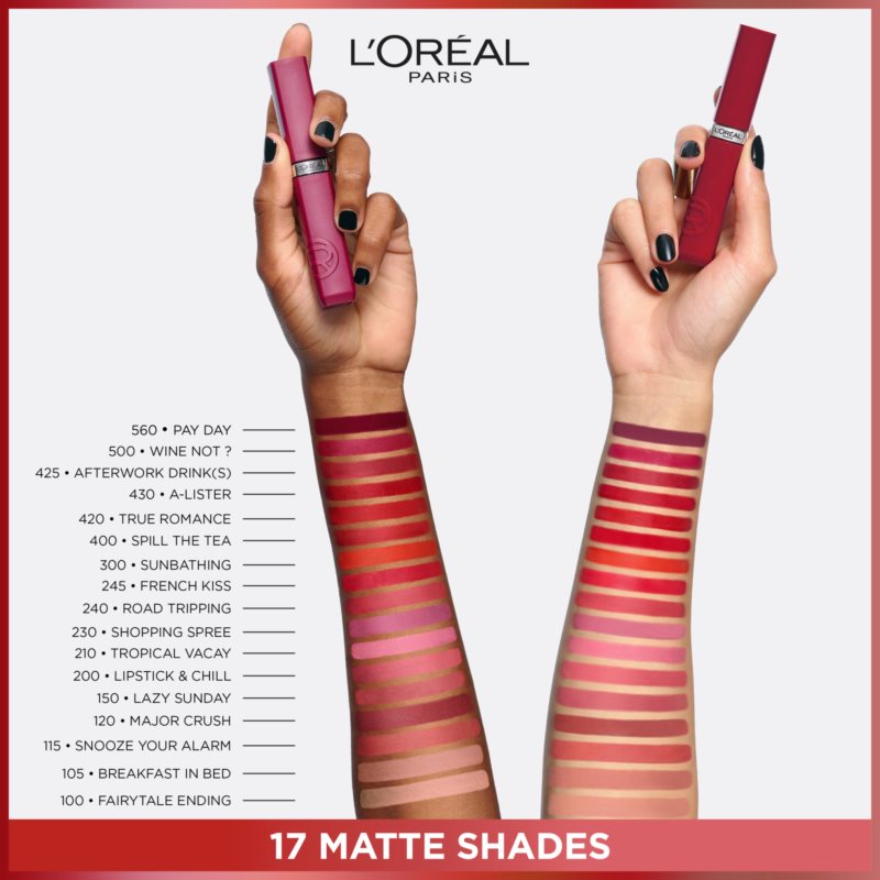 L’Oréal Paris Infaillible Matte Resistance Moisturising Matt Lipstick Shade 500 Wine Not? 5 Ml