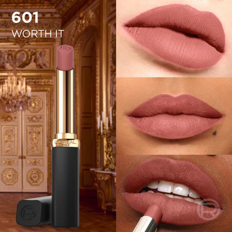 L’Oréal Paris Color Riche Intense Volume Matte Slim Ultra Matt Long-lasting Lipstick 601 WORTH IT 1 Pc