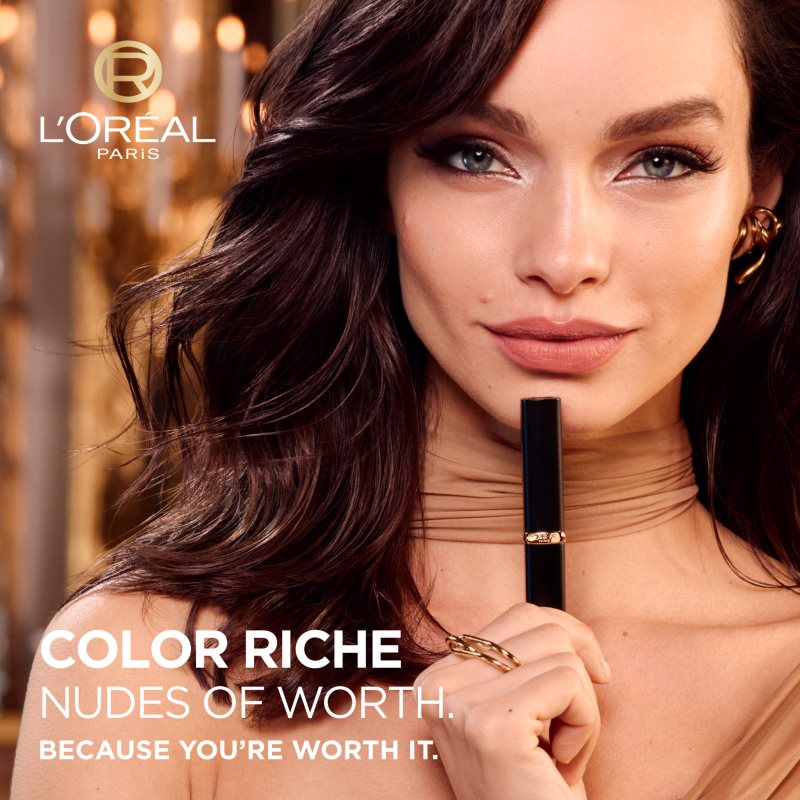 L’Oréal Paris Color Riche Intense Volume Matte Slim Rouge à Lèvres Longue Tenue à Effet Mat 570 WORTH IT INTENSE 1 Pcs