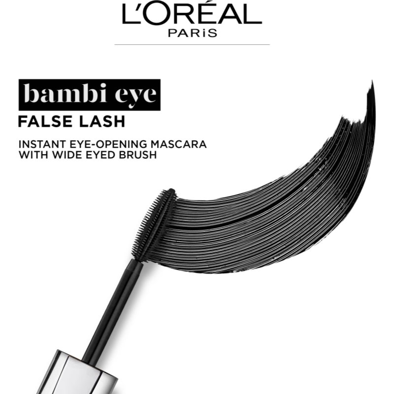 L’Oréal Paris False Lash Bambi Eye туш для вій для створення ефекту штучних вій відтінок Black 9 мл
