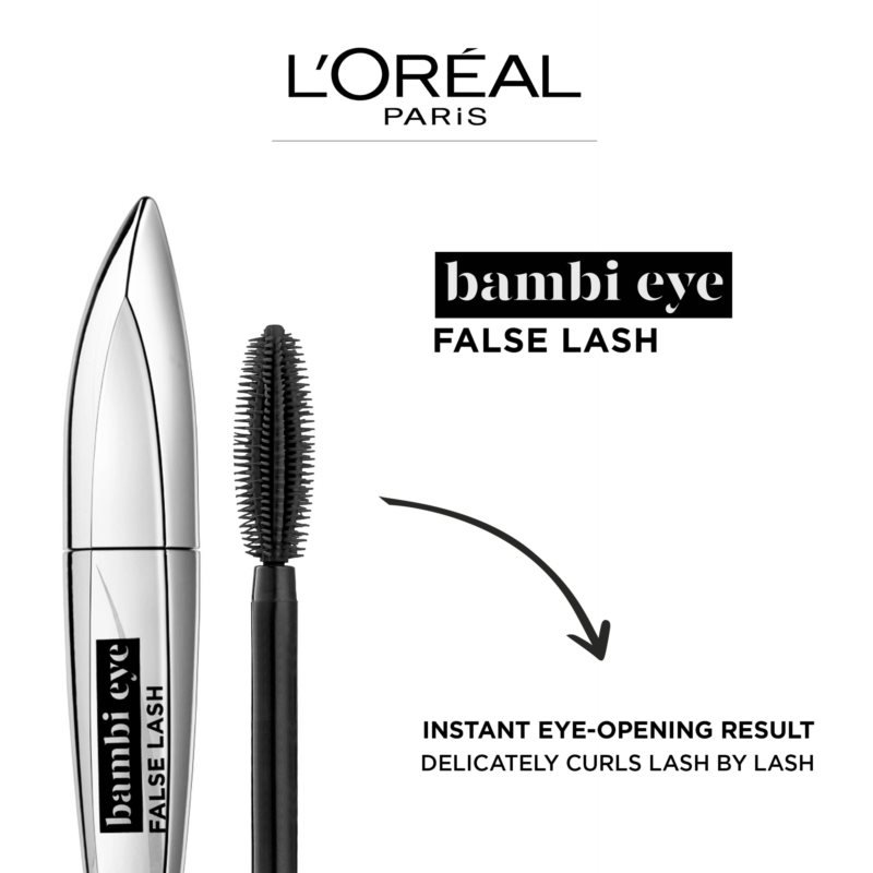 L’Oréal Paris False Lash Bambi Eye туш для вій для створення ефекту штучних вій відтінок Black 9 мл