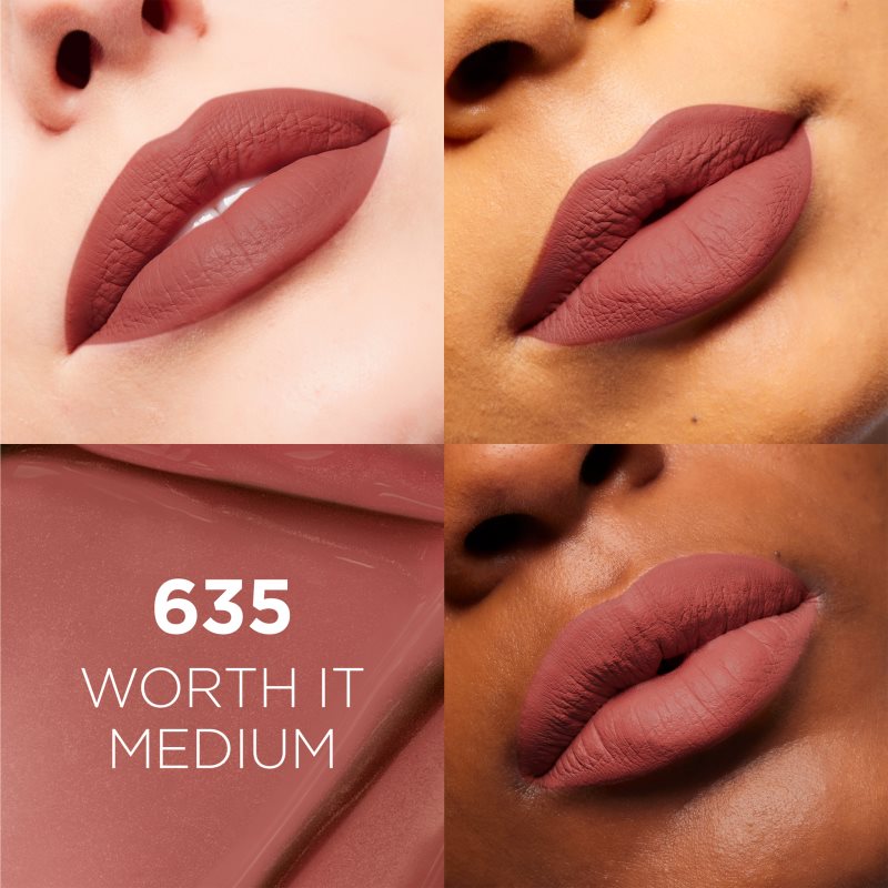 L’Oréal Paris Infaillible Matte Resistance matter feuchtigkeitsspendender Lippenstift Farbton 635 Worth It Medium 5 ml