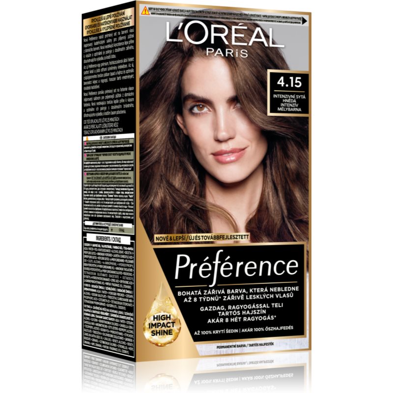 L’Oréal Paris Préférence Haarfarbe Farbton 4.15 Intense Deep Brown 1 St.