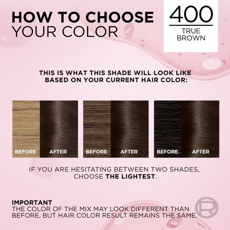 L’Oréal Paris Excellence Creme Coloration Cheveux Teinte 400 Brown 1 Pcs