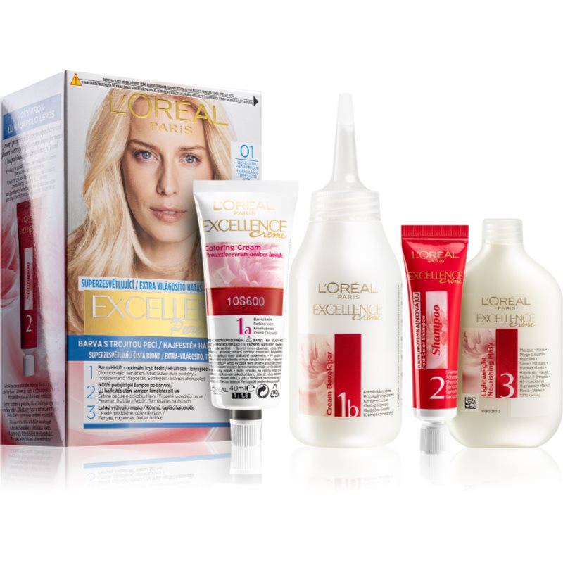 

L’Oréal Paris Excellence Creme фарба для волосся відтінок 01 Lightest Natural Blonde