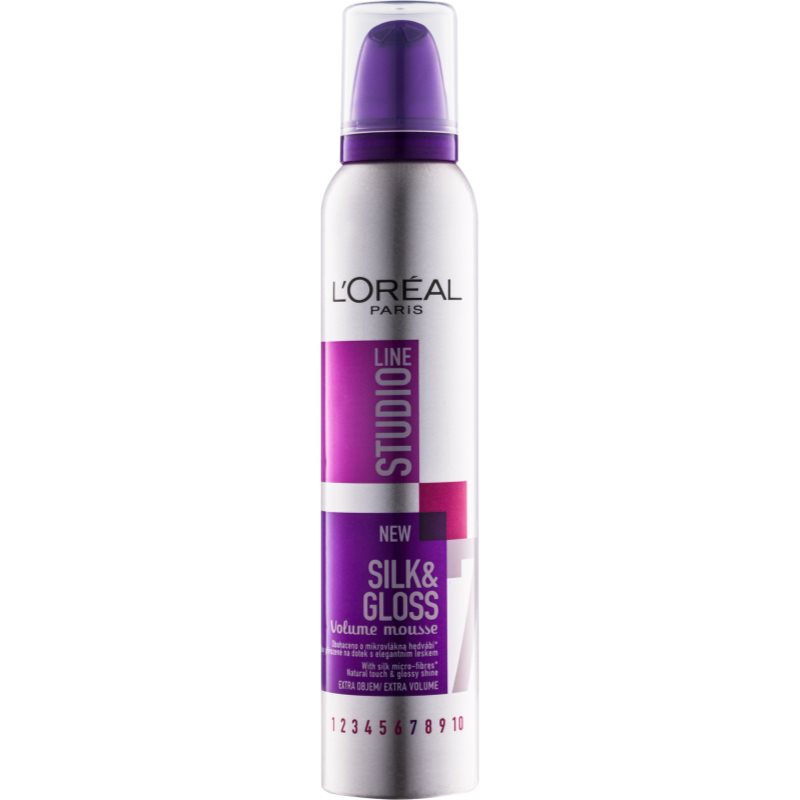 

L’Oréal Paris Studio Line Silk&Gloss Volume пінка для об'єму та блиску