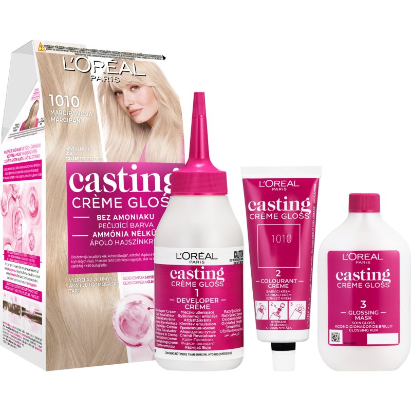L’Oréal Paris Casting Creme Gloss βαφή μαλλιών απόχρωση 1010 Marzipan 1 τμχ