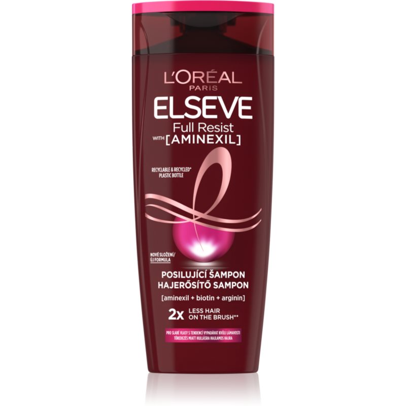 L'Oréal Paris Elseve Full Resist Aminexil Strengthening Shampoo 250 ml šampón pre ženy proti vypadávaniu vlasov; na oslabené vlasy