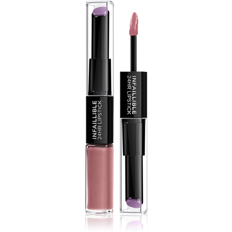 L'Oreal Paris Infallible 24H long-lasting lipstick and lip gloss 2-in-1 shade 213 Toujours Teaberry 