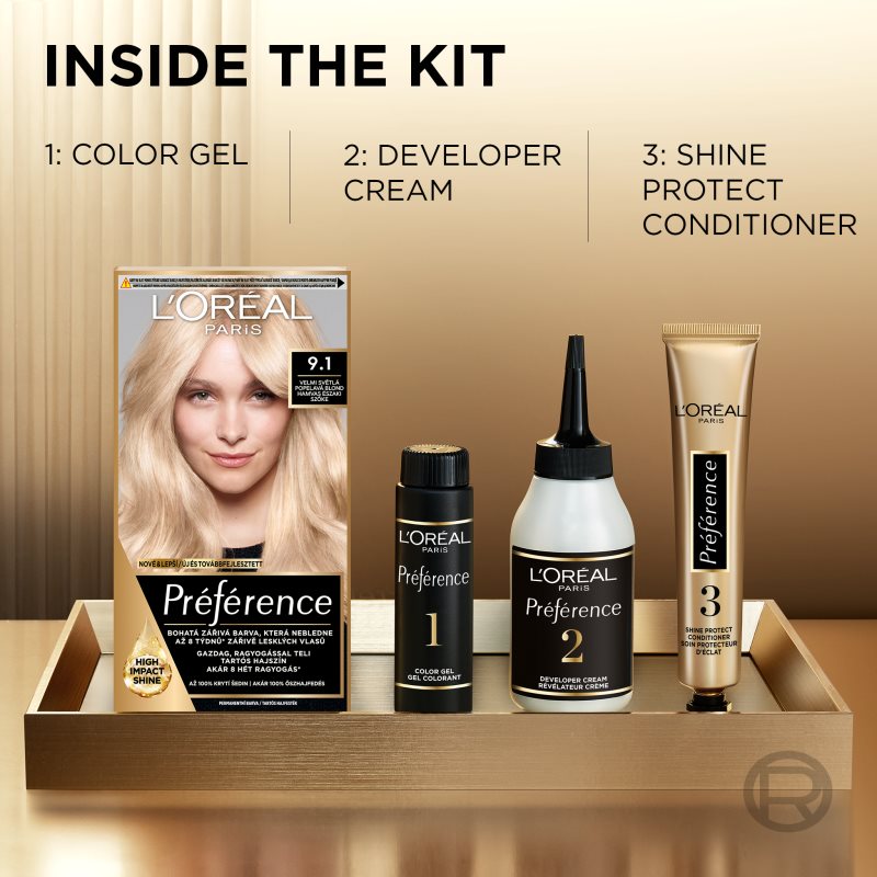 L’Oréal Paris Préférence Hair Colour Shade P12 Intense Cool Black 1 Pc