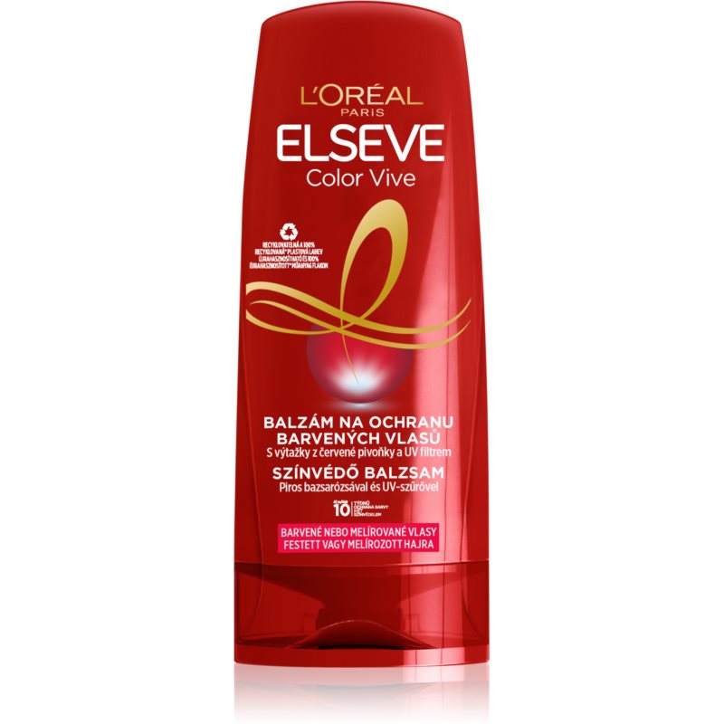 L'Oréal Paris Elseve Color-Vive Protecting Balm 400 ml balzam na vlasy pre ženy na farbené vlasy