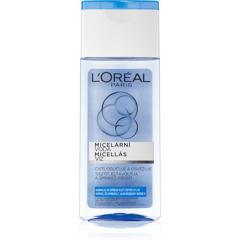 L'Oréal Paris Micellar Water 200 ml micelárna voda pre ženy na všetky typy pleti; na normálnu pleť; na rozjasnenie pleti