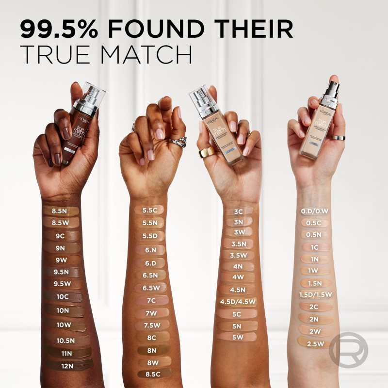 L’Oréal Paris True Match Fond De Teint Liquide Teinte 6N 30 Ml