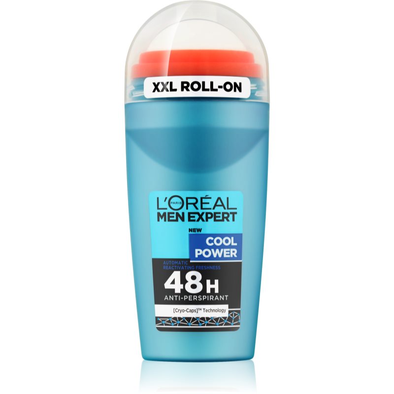 L'Oréal Paris Men Expert Cool Power 48H 50 ml antiperspirant pre mužov roll-on