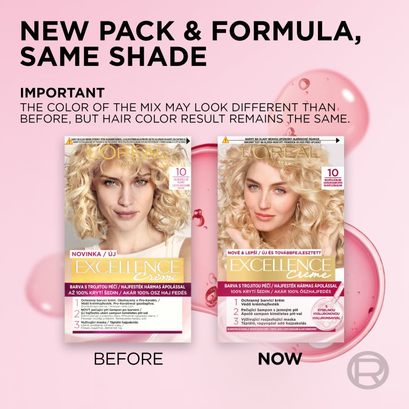 L’Oréal Paris Excellence Creme Coloration Cheveux Teinte 10 1 Pcs