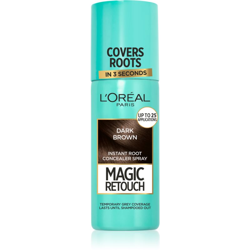 L’Oréal Paris Magic Retouch azonnali hajtőszínező spray árnyalat Dark Brown 75 ml