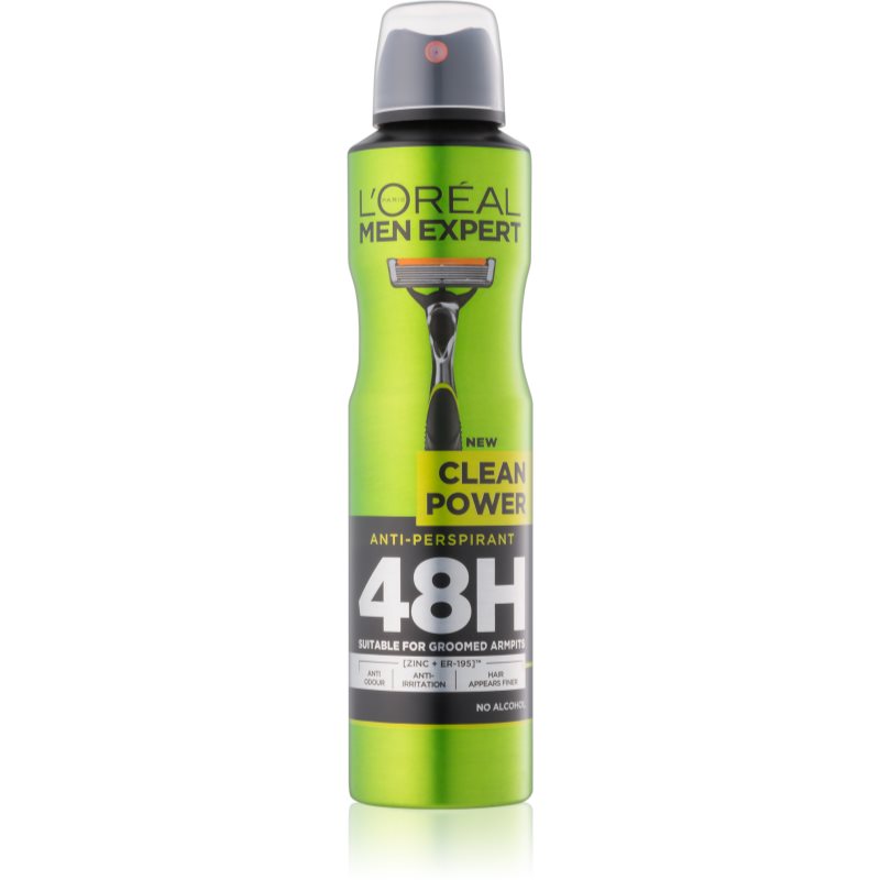

L’Oréal Paris Men Expert Clean Power антиперспірант спрей