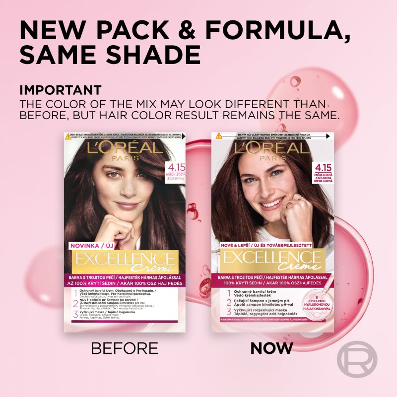 L’Oréal Paris Excellence Creme Hair Colour Shade 4.15