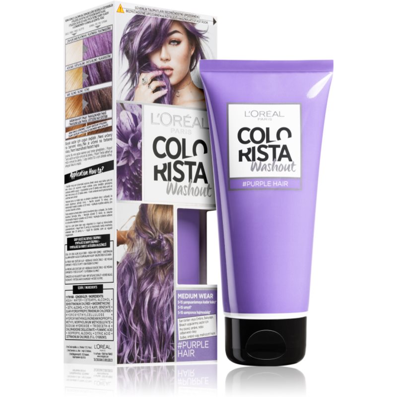 

L’Oréal Paris Colorista Washout тимчасова фарба для волосся для волосся відтінок Purple