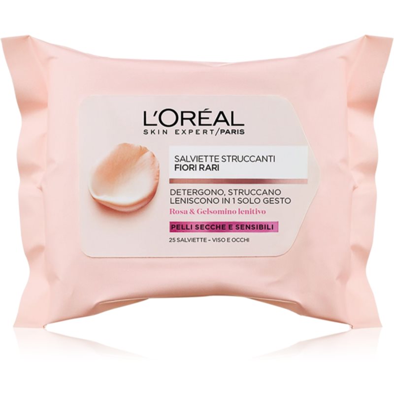 L’Oréal Paris Fiori Rari salviette struccanti detergenti 25 pz