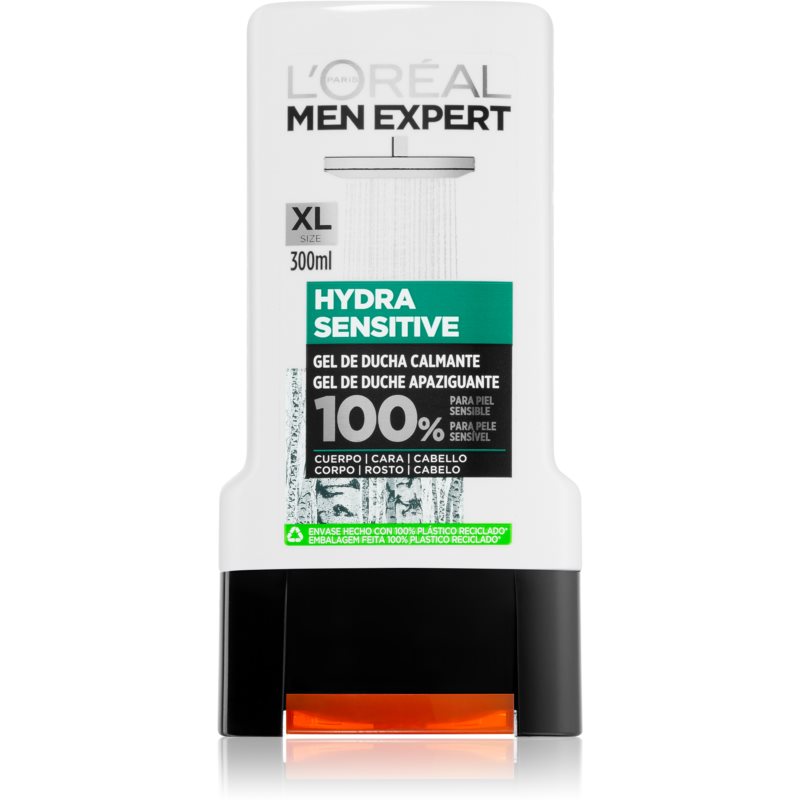 L’Oréal Paris Men Expert Hydra Sensitive pomirjajoči gel za tuširanje za moške 300 ml