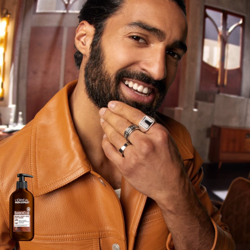 L’Oréal Paris Men Expert Barber Club очисний гель для бороди, обличчя та волосся 200 мл