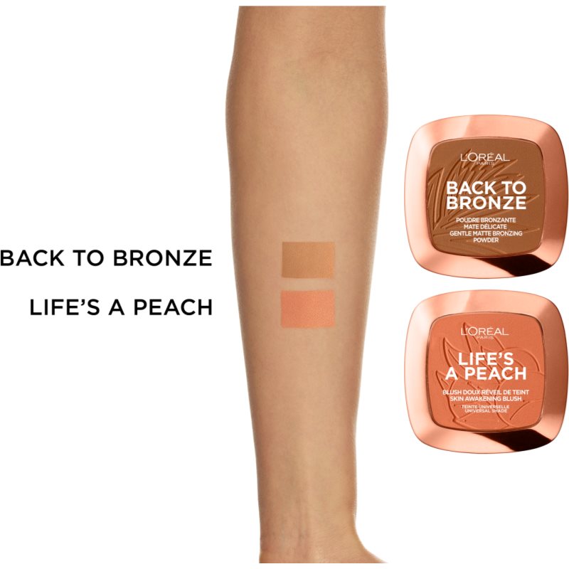 L’Oréal Paris Wake Up & Glow Back To Bronze бронзер відтінок 03 Back To Bronze 9 гр
