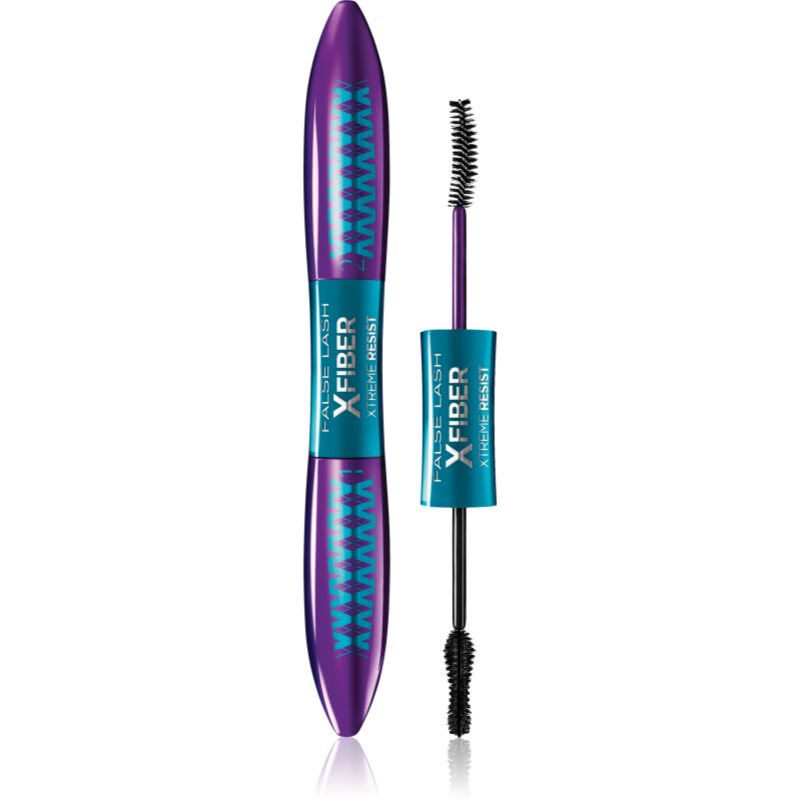 

L’Oréal Paris False Lash XFiber Xtreme Resist подовжуюча, розділяюча, двофазна туш для максимального об'єму вій водостійка відтінок Black 7,1