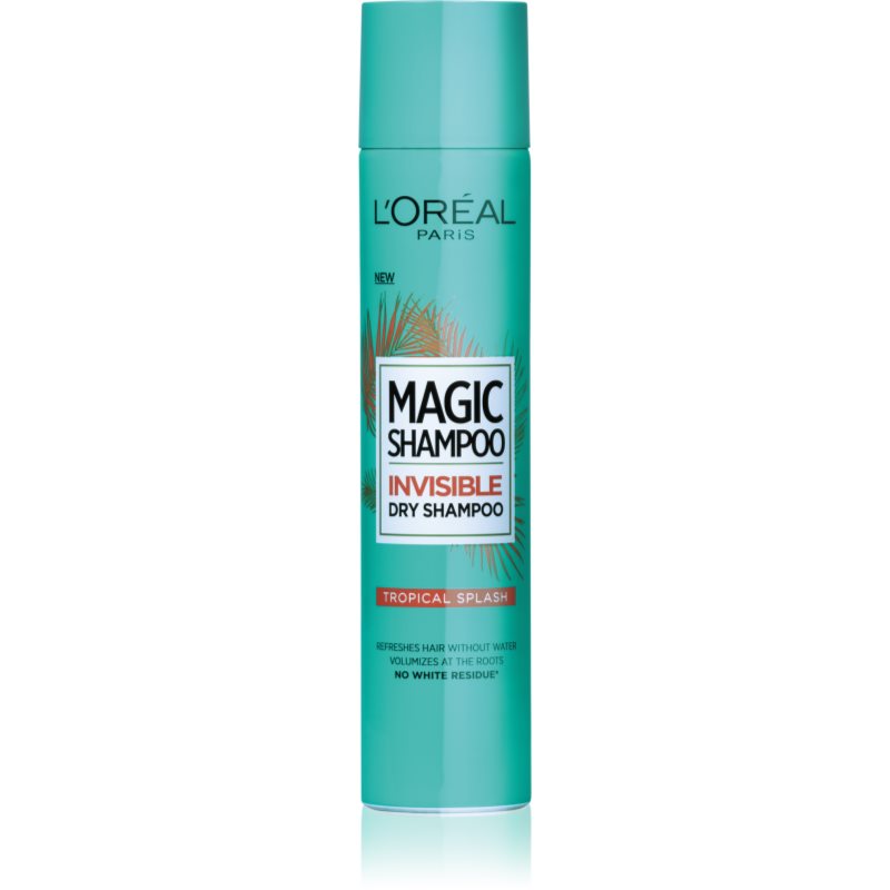 

L’Oréal Paris Magic Shampoo Tropical Splash сухий шампунь для об'єму волосся, який не лишає білих слідів