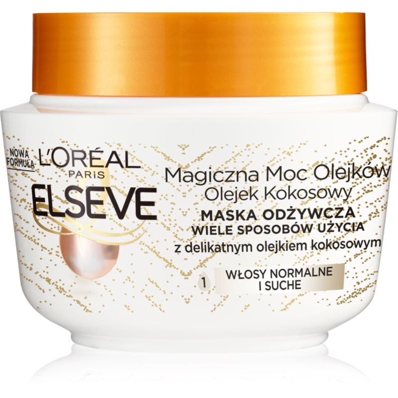 L’Oréal Paris Elseve Extraordinary Oil Coconut Närande mask med kokosolja för normalt till torrt hår 300 ml female