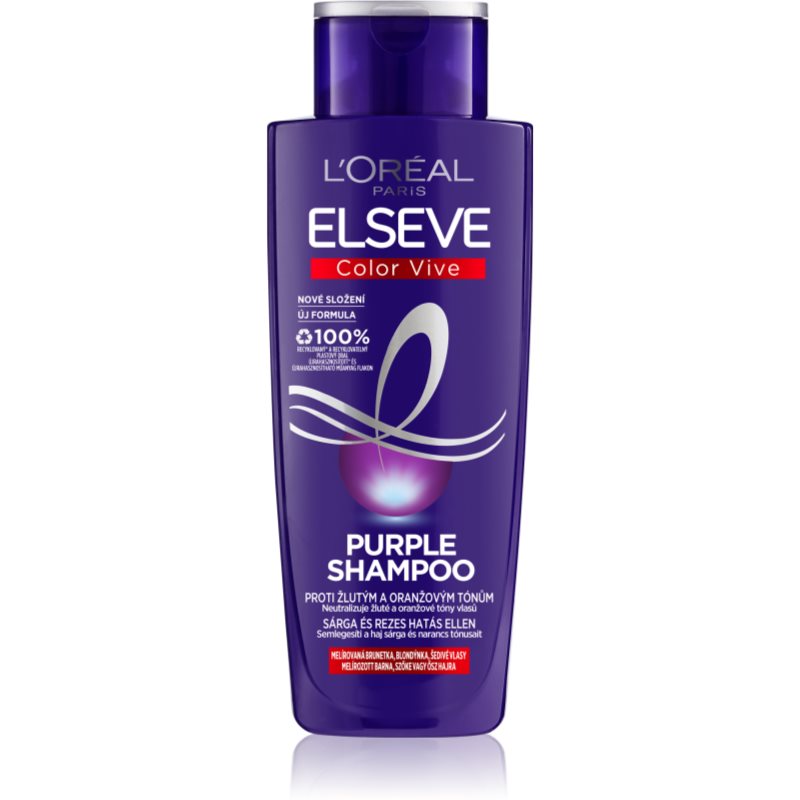 L'Oreal Paris Elseve Color-Vive Purple shampoo for neutralising brassy tones 200 ml
