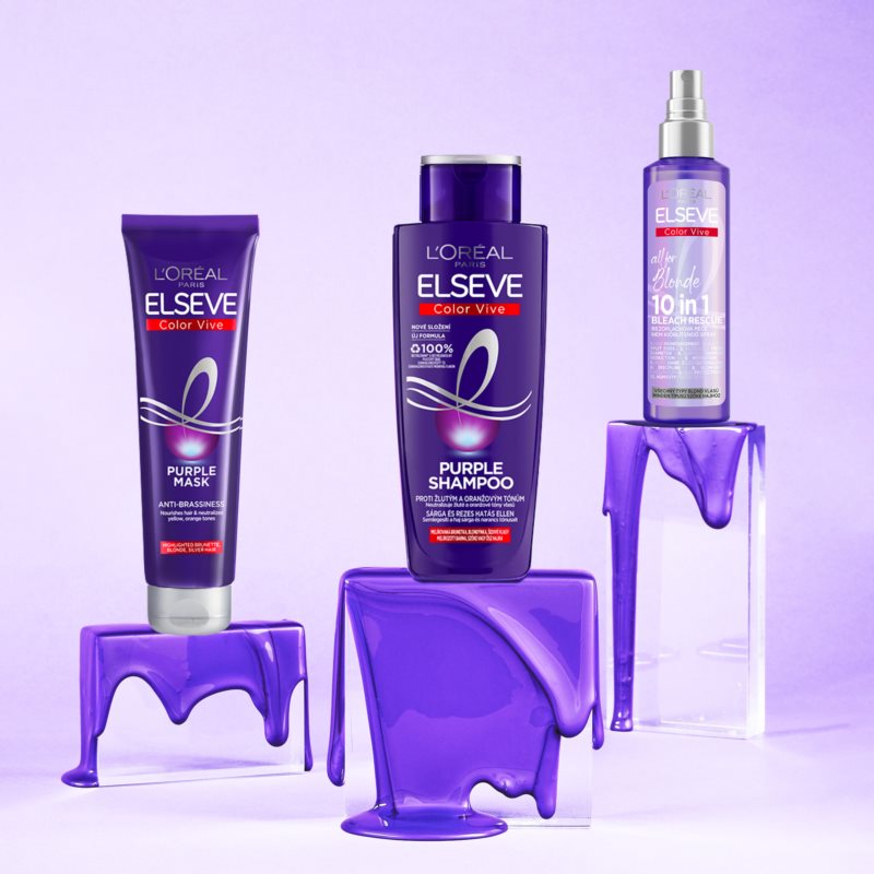 L’Oréal Paris Elseve Color-Vive Purple шампунь-нейтралізатор жовтого відтінку 200 мл