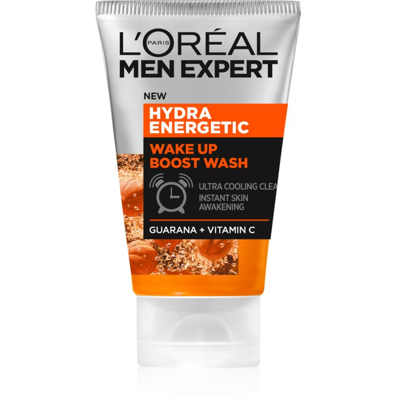 L'Oréal Paris Men Expert Hydra Energetic Wake-Up Effect 100 ml čistiaci gél pre mužov na veľmi suchú pleť; na rozjasnenie pleti; na unavenú pleť