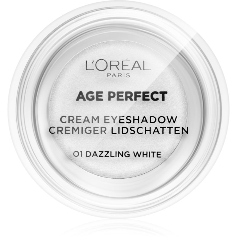 L’Oréal Paris Age Perfect Cream Eyeshadow кремові тіні для повік відтінок 01 - Dazzling White 4 мл