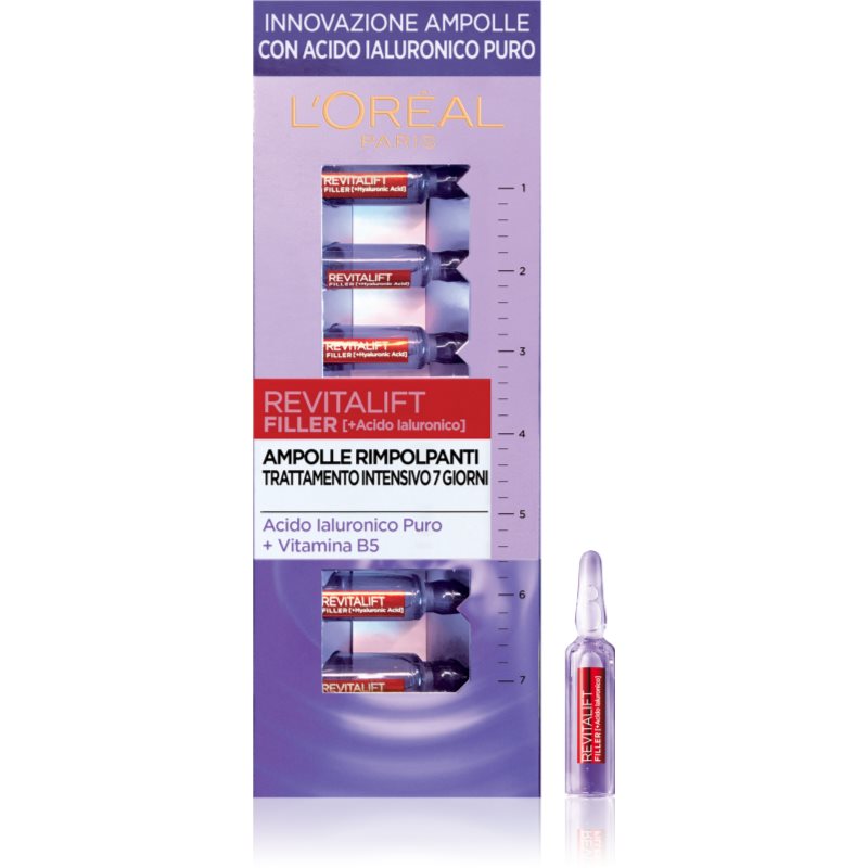 L’Oréal Paris Revitalift Filler siero riempitivo all'acido ialuronico in fiale 7x1,2 ml