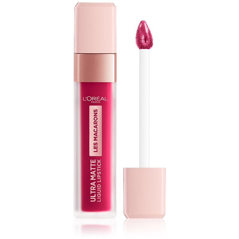 L’Oréal Paris Infallible Les Macarons lang anhaltender, matter, flüssiger Lippenstift Farbton 838 Berry Cherie 7.6 ml