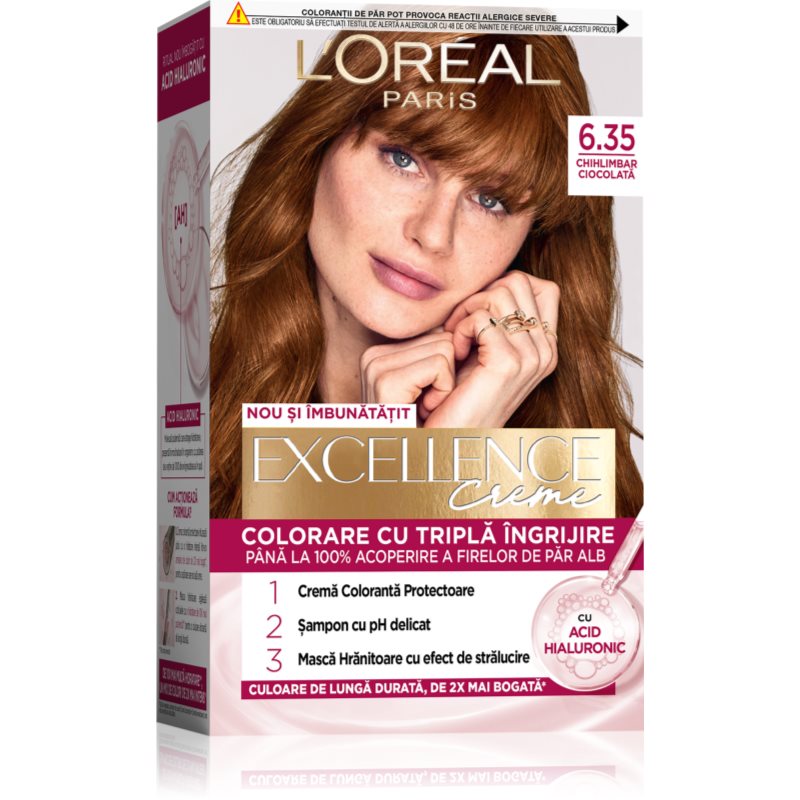 L’Oréal Paris Excellence Creme βαφή μαλλιών απόχρωση 6.35 Maro Ciocolata 1 τμχ