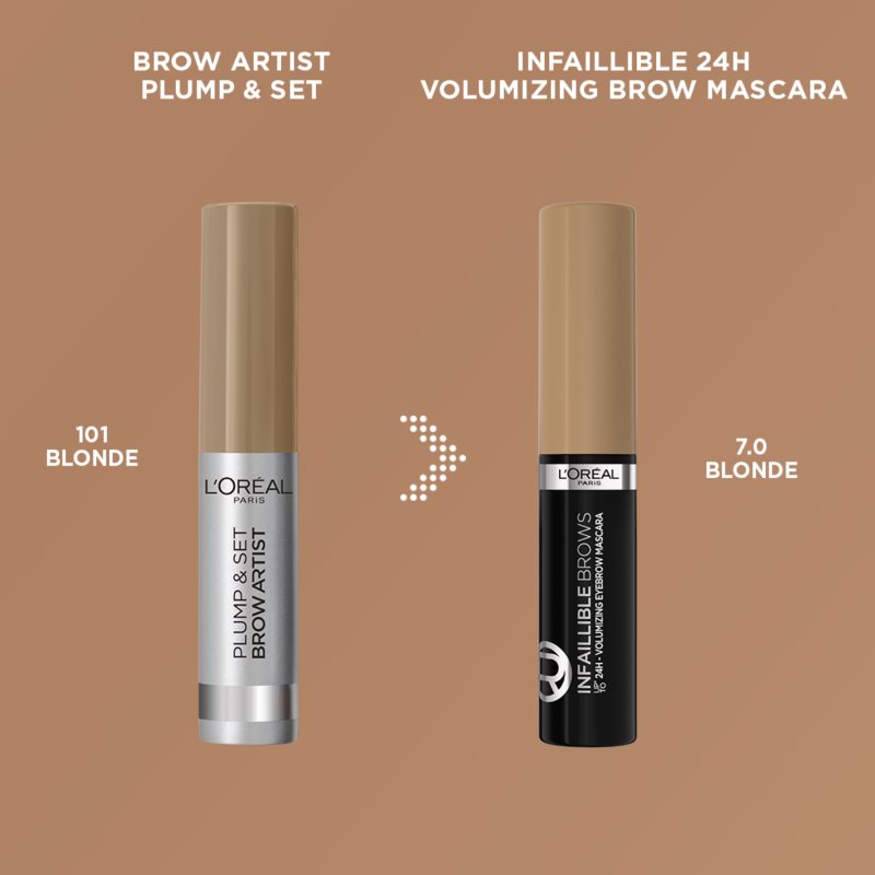 L’Oréal Paris Infaillible Brows гель для брів відтінок 7.0 Blonde 4,9 мл