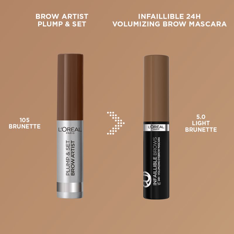 L’Oréal Paris Infaillible Brows Eyebrow Gel Shade 5.0 Light Brunette 4,9 Ml
