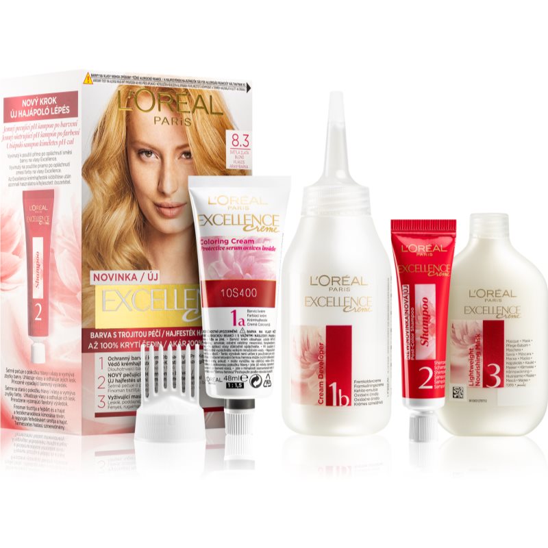 

L’Oréal Paris Excellence Creme фарба для волосся відтінок 8.3