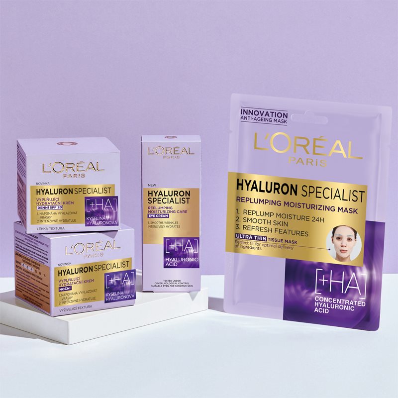 L’Oréal Paris Hyaluron Specialist нічний крем для заповнення зморшок 50 мл